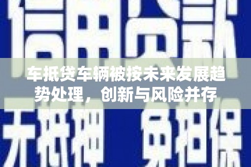 禄丰车抵贷车辆被按未来发展趋势处理，创新与风险并存